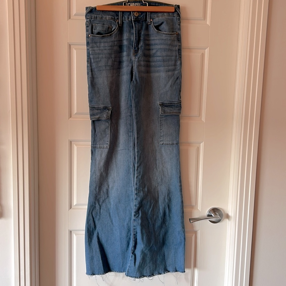 Rewash bell bottom high rise jeans